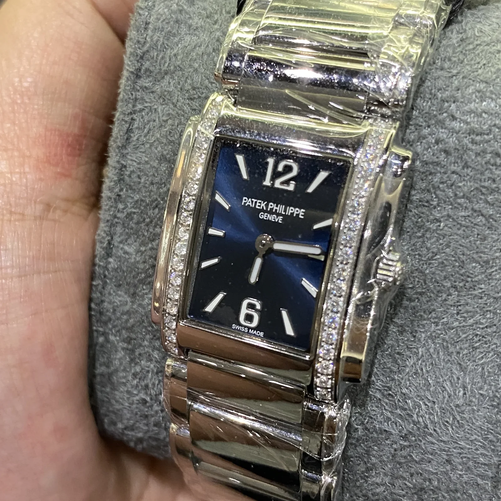 Thumb Twenty~4 Manchette Stainless Steel / Blue