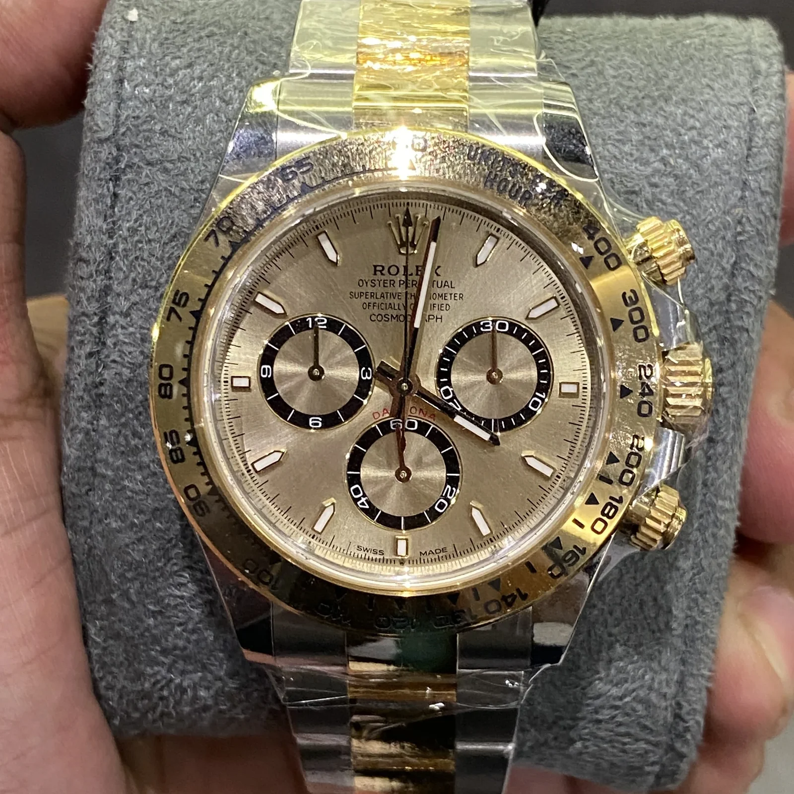 Thumb Cosmograph Daytona Stainless Steel - Yellow Gold / Golden / Oyster