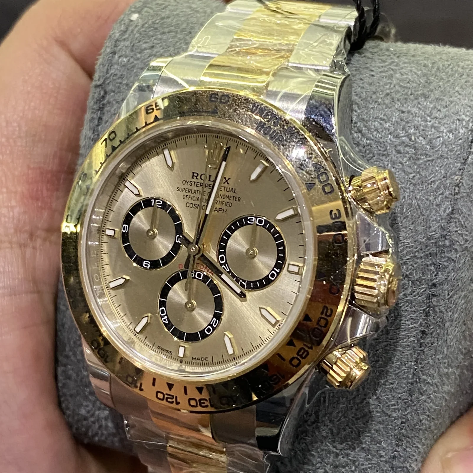 Thumb Cosmograph Daytona Stainless Steel - Yellow Gold / Golden / Oyster