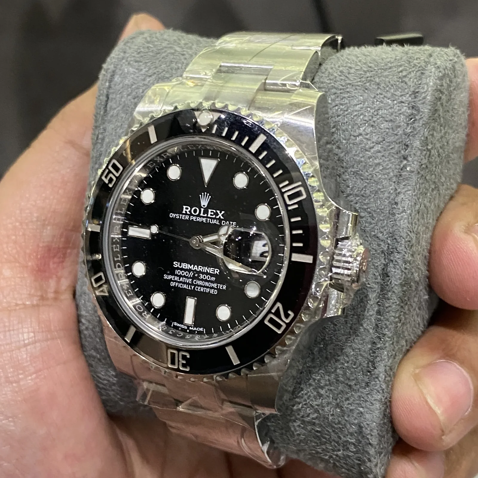 Thumb Submariner Date Stainless Steel / Black / Cerachom