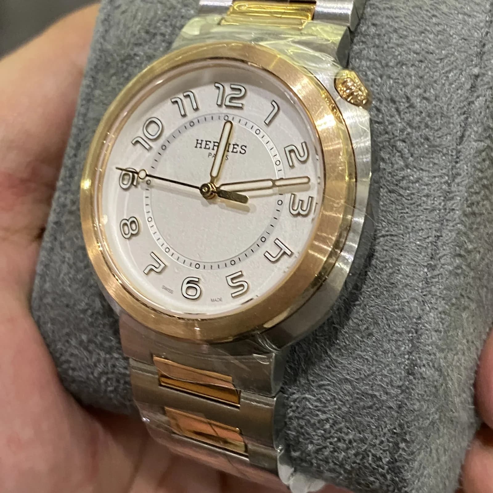Thumb Cut Watch Stainless Steel - Rose Gold Large