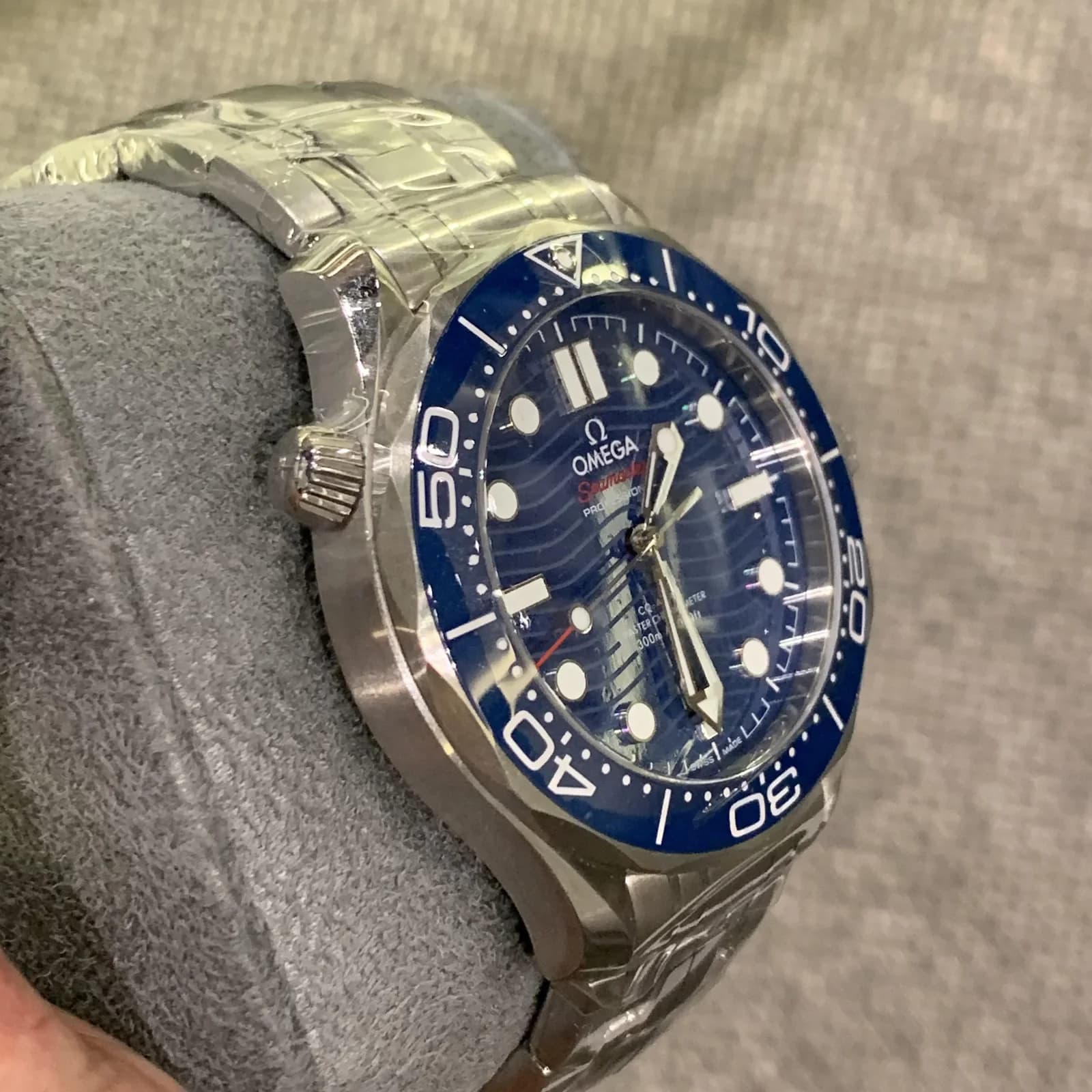 Thumb Seamaster Diver 300M Master Co-Axial 42 Stainless Steel / Blue / Bracelet