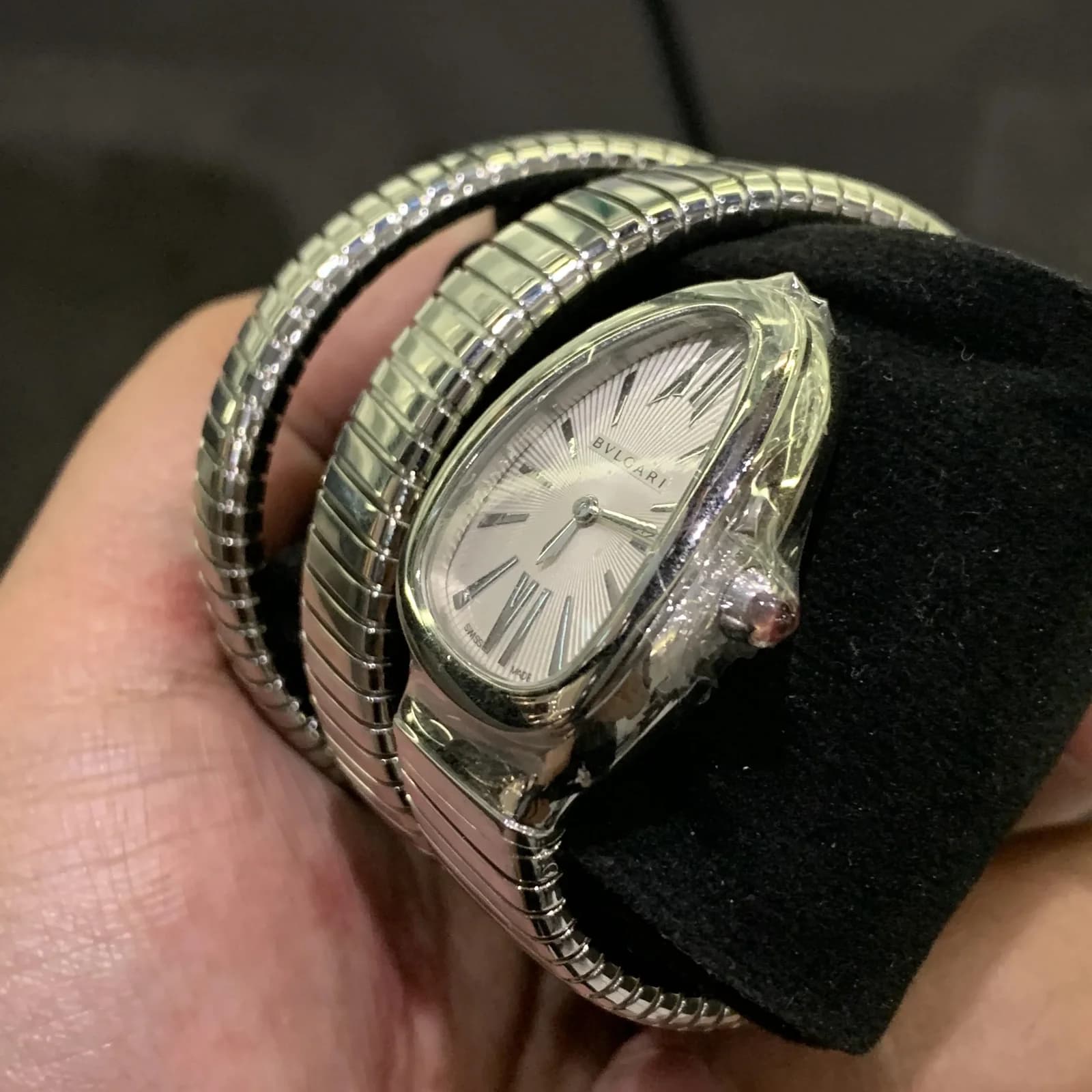 Thumb Serpenti Tubogas Silver Double Tour