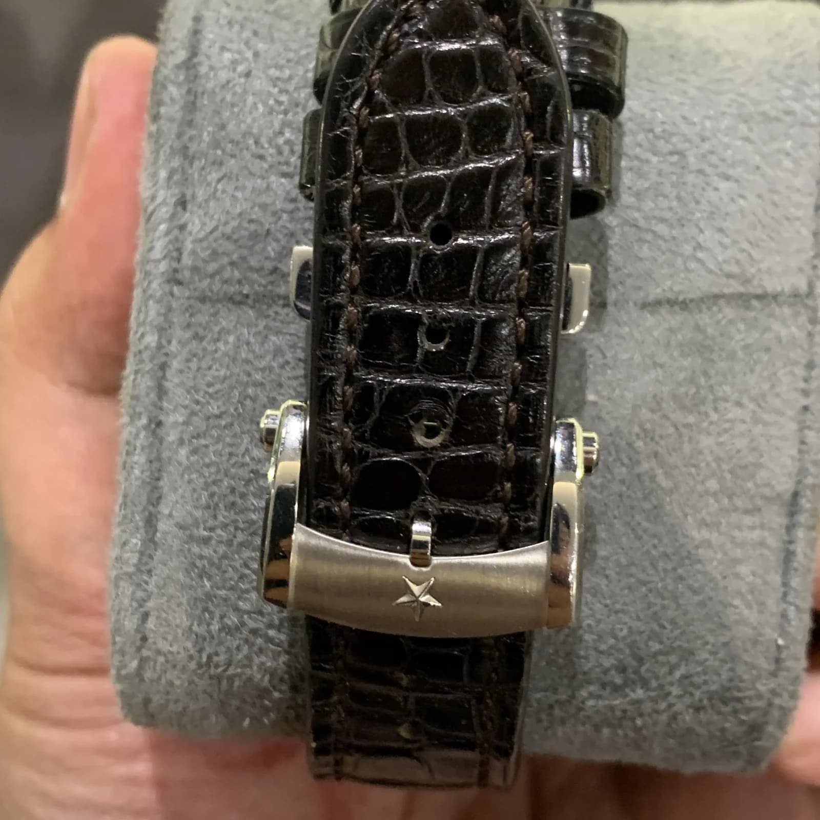 Thumb El Primero Chronomaster Full Open 42 Stainless Steel / Rose Gold / Strap / Alligator