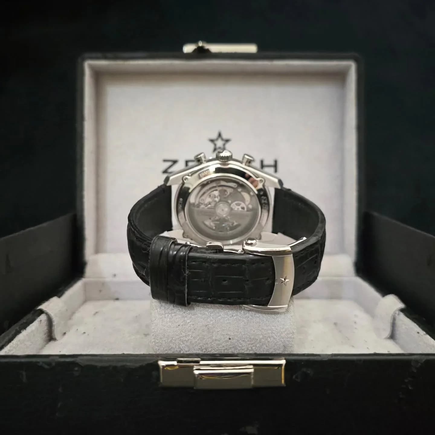 Thumb El Primero Chronomaster Full Open 42 Stainless Steel / Alligator