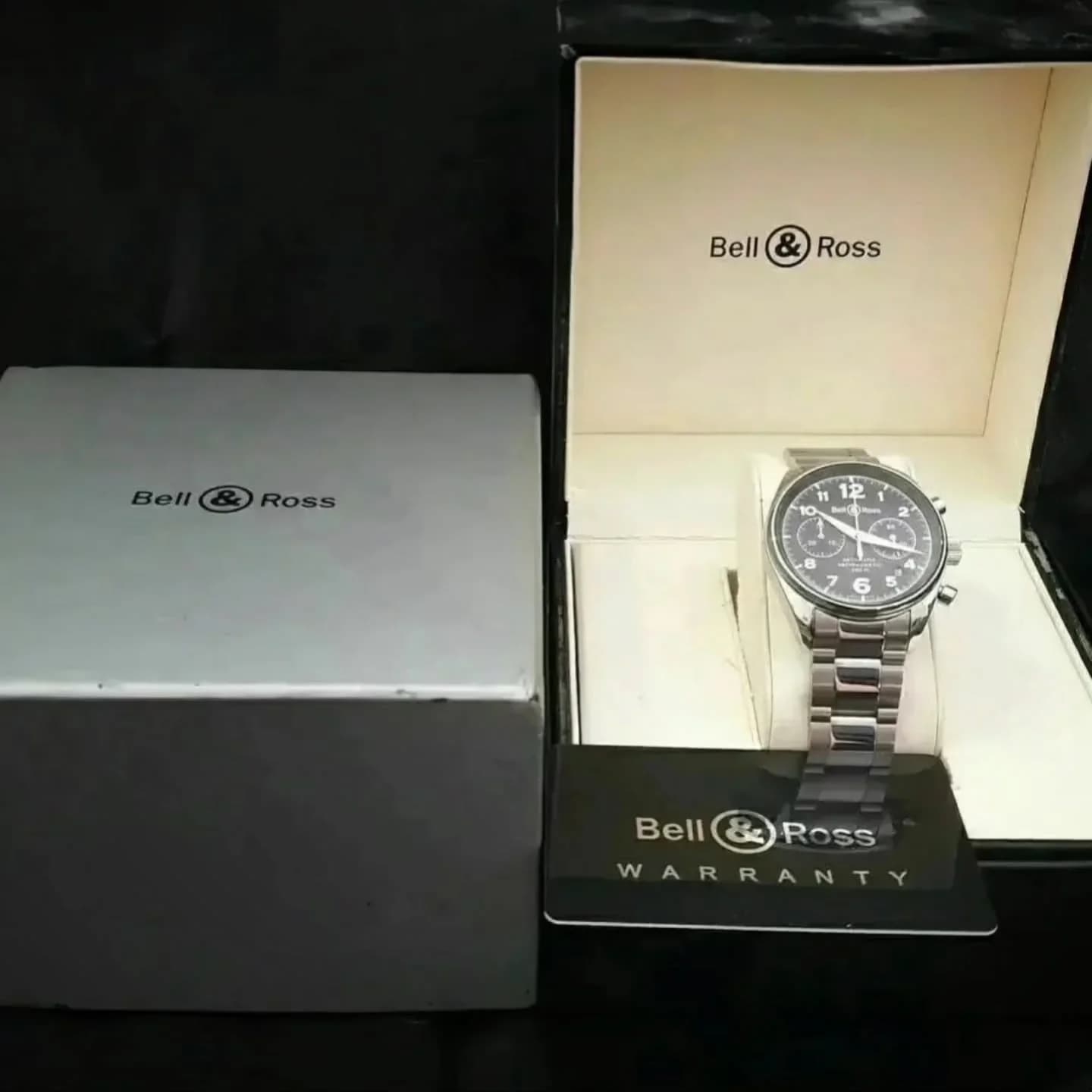 Thumb BR 126 Officer Black Chronograph