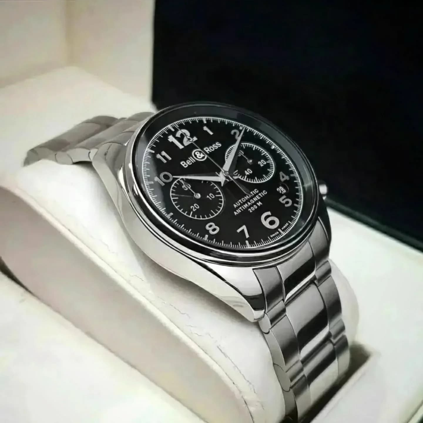 Thumb BR 126 Officer Black Chronograph
