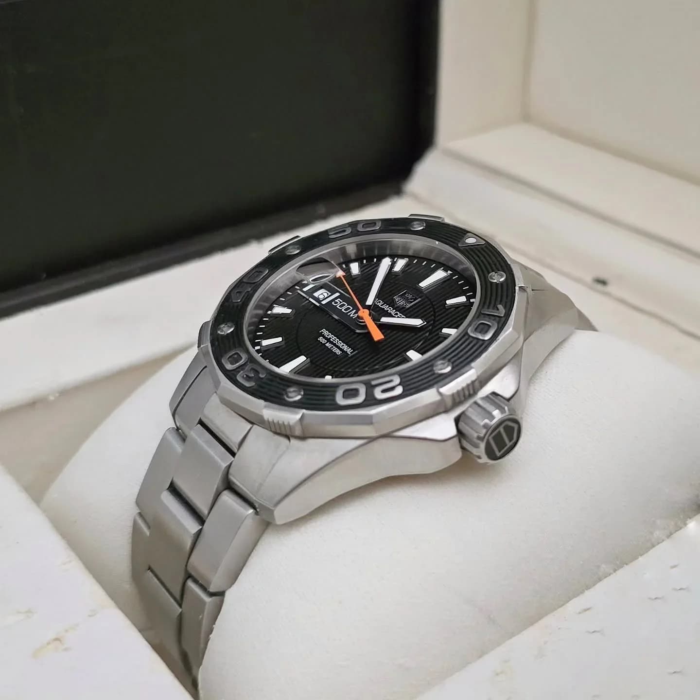 Thumb Aquaracer 500M Quartz 43 Stainless Steel / Black / Bracelet