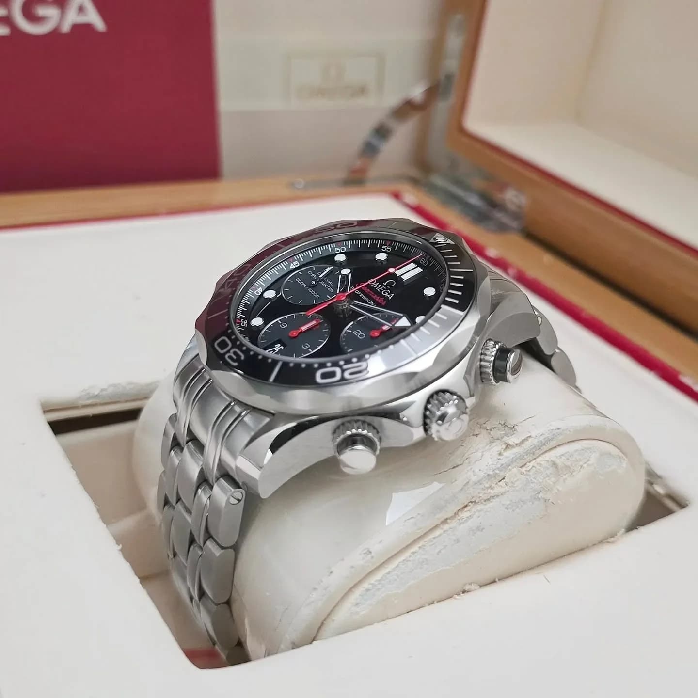 Thumb Seamaster Diver 300M Co-Axial 41.5 Chronograph Stainless Steel / Black / Bracelet