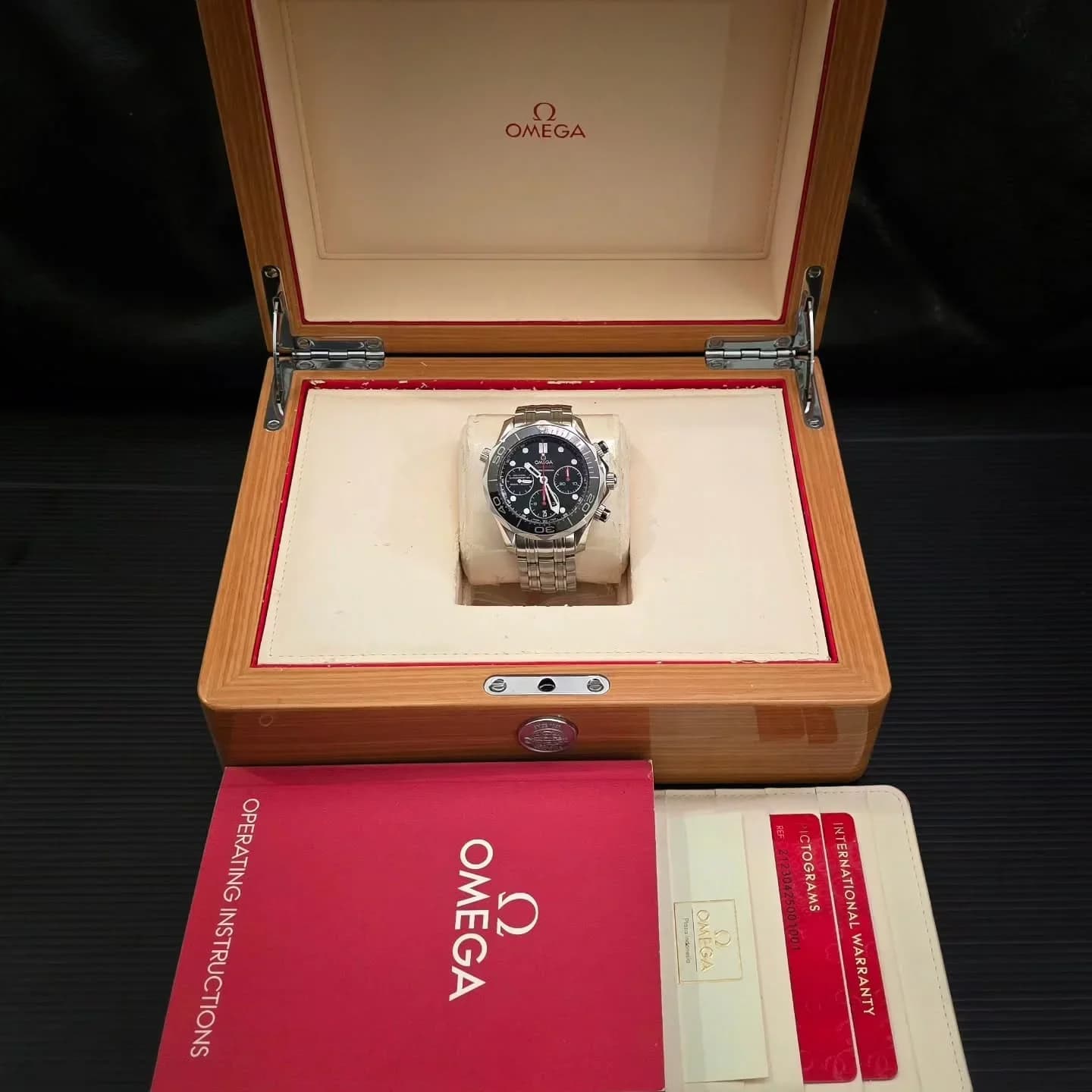Thumb Seamaster Diver 300M Co-Axial 41.5 Chronograph Stainless Steel / Black / Bracelet