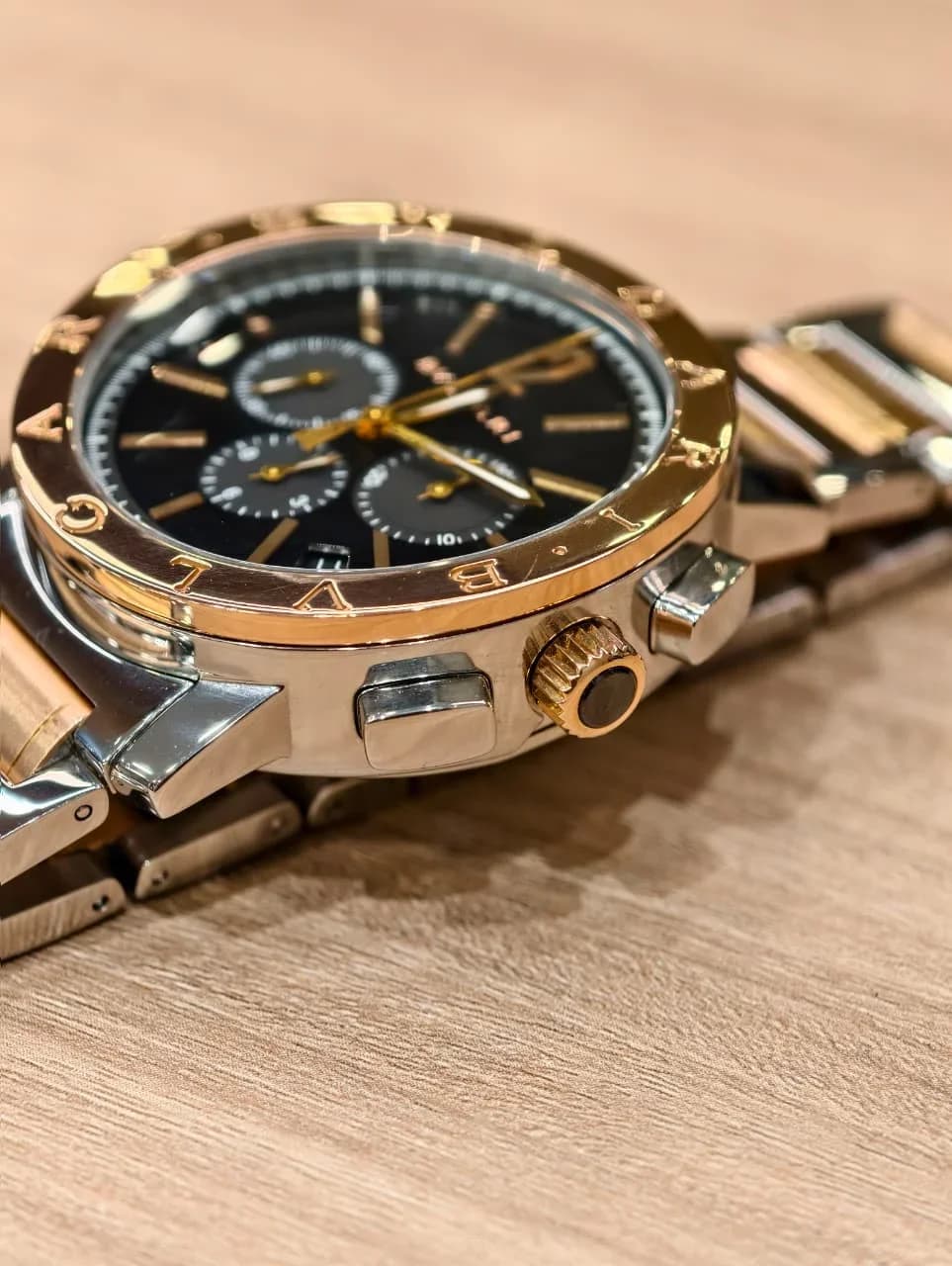Thumb Chronograph Automatic Stainless Steel - Gold / Black