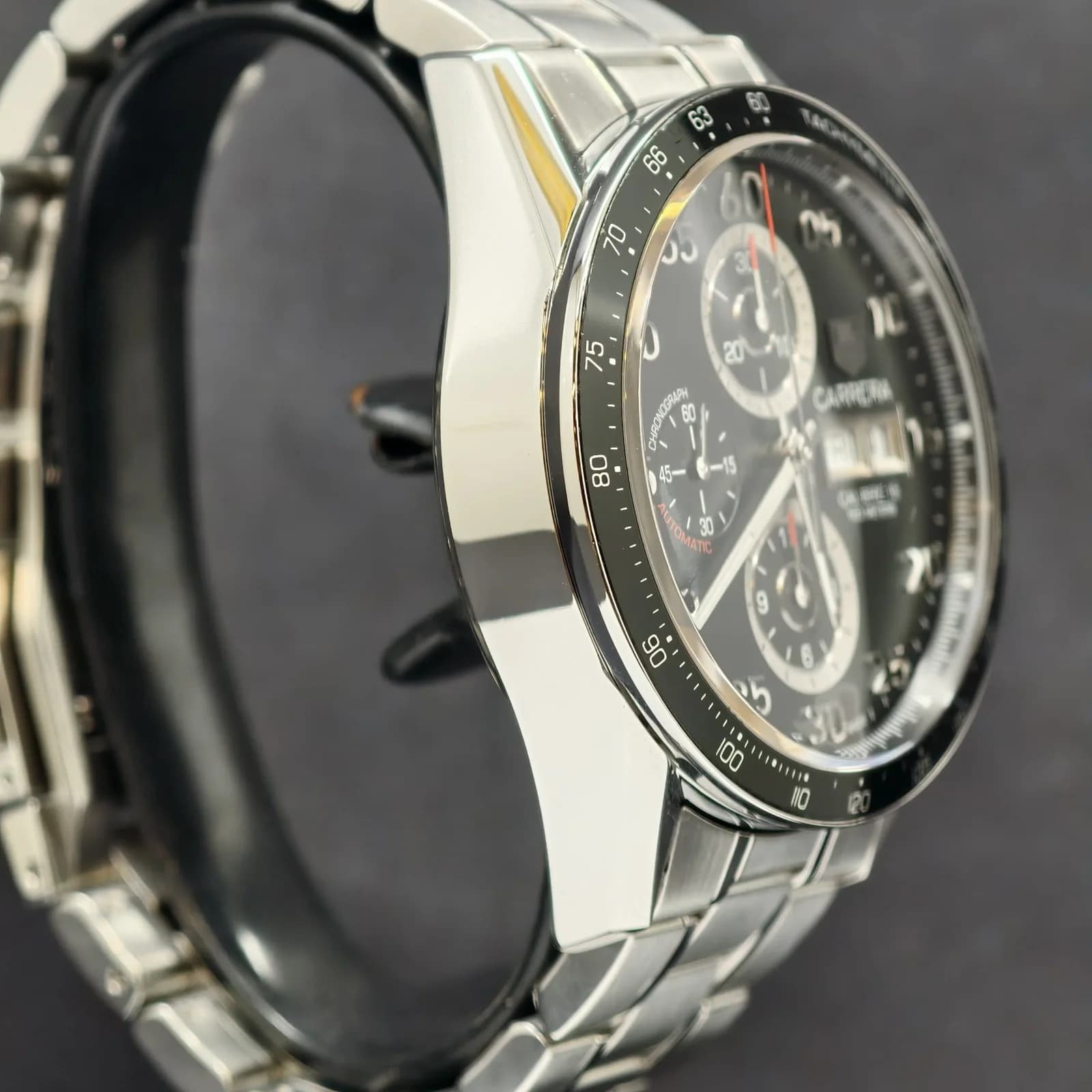 Thumb Carrera Calibre 16 Day Date 43 Stainless Steel / Black / Bracelet