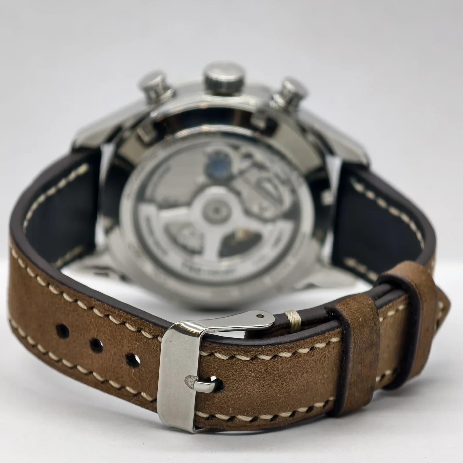 Thumb Carrera Calibre 1887 41 Stainless Steel / Silver / Alligator