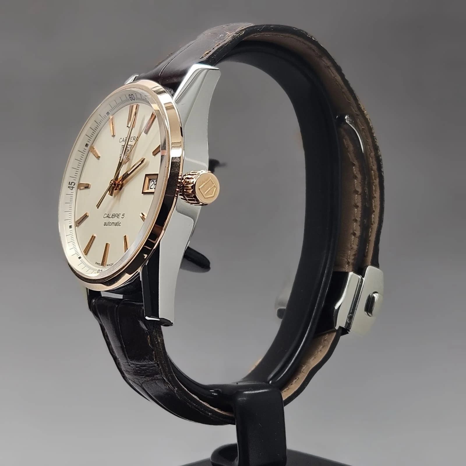 Thumb Carrera Calibre 5 39 Stainless Steel / Rose Gold / Silver / Alligator