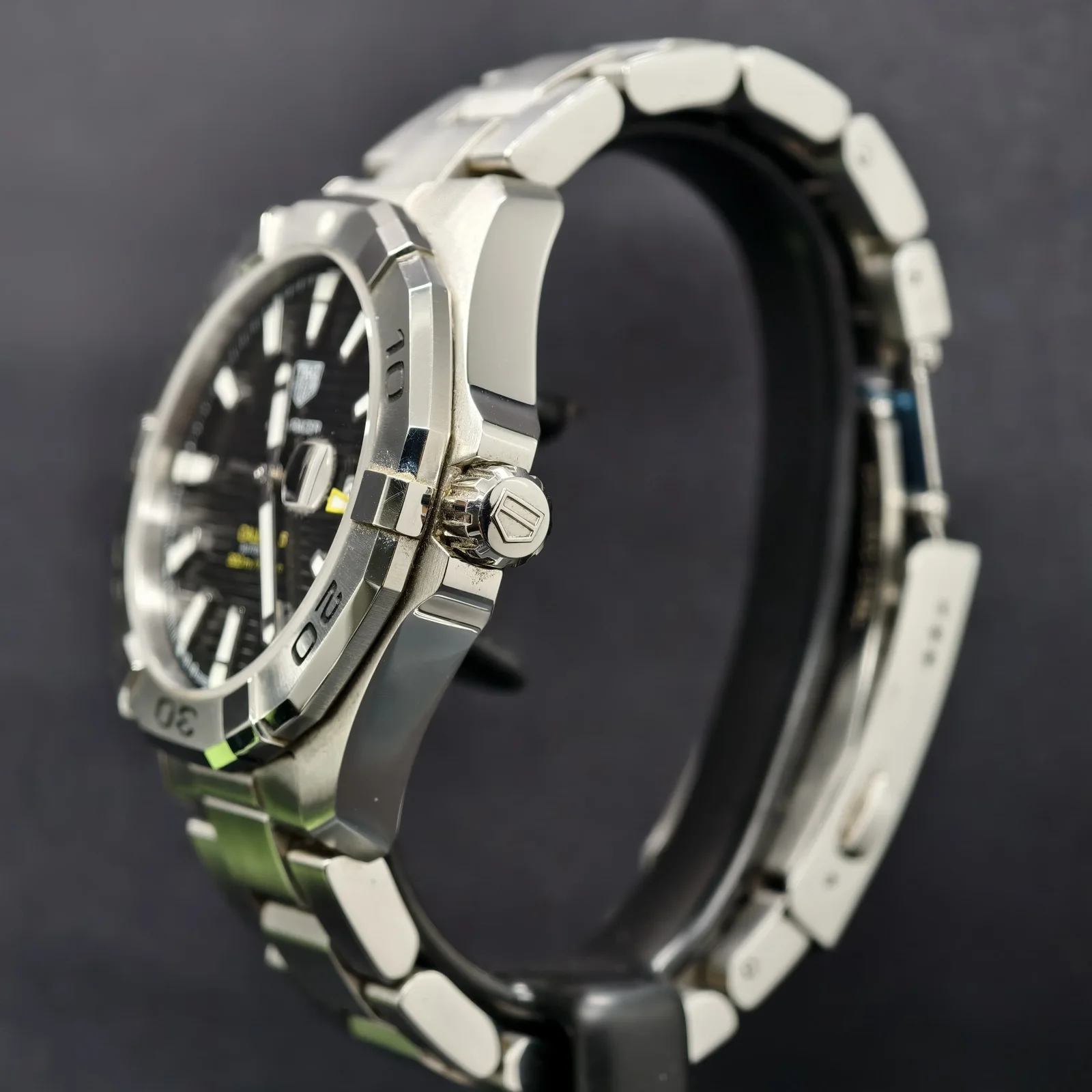 Thumb Aquaracer 300M Calibre 5 41 Stainless Steel / Black / Steel