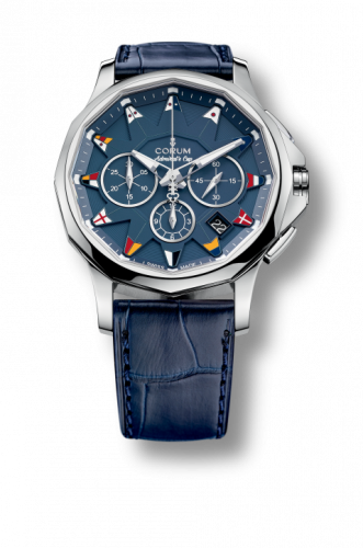 Jual Corum Admiral s Cup 42 Chronograph Blue A984 02987 Original