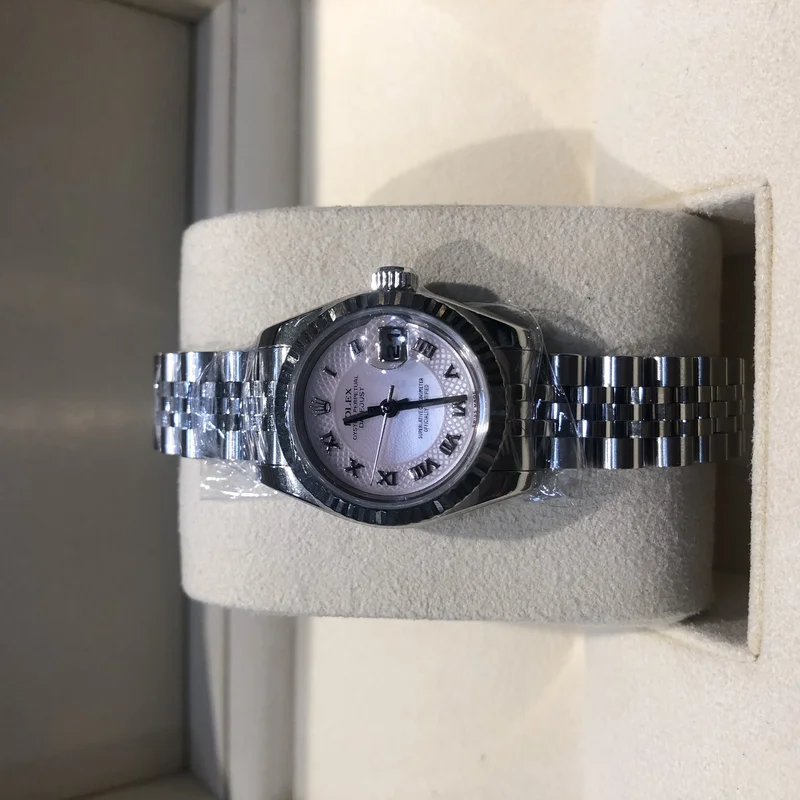 Lady-Datejust 26 Fluted Pink Mother-Of-Pearl Oyster