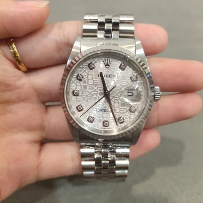 Datejust 36 16234 / White-Computer / Diamond / Stainless Steel