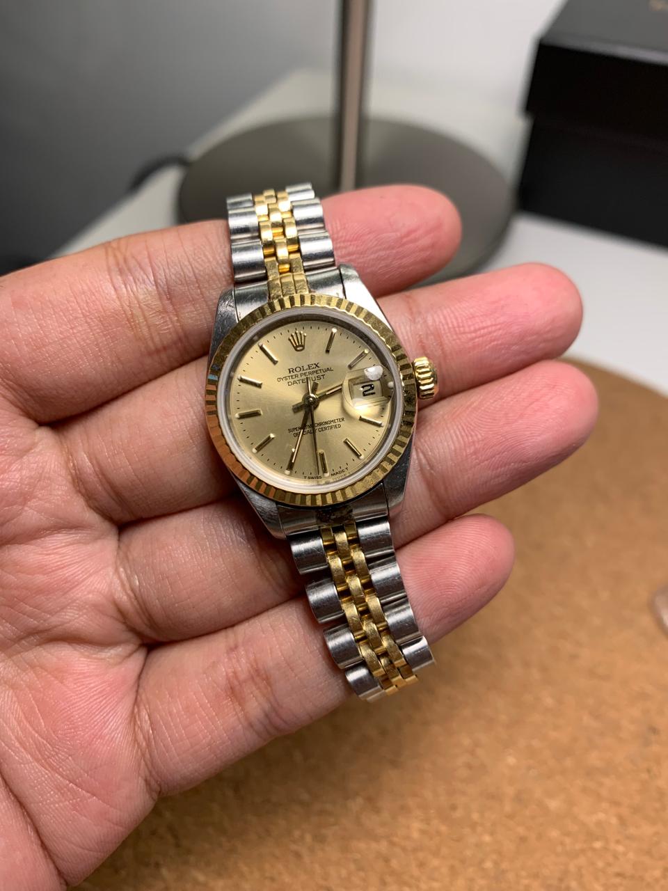 Jual Rolex Lady-Datejust 26 Two Tone Yellow Gold Jubilee