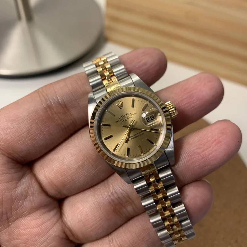 Lady-Datejust 26 Two Tone Yellow Gold / Jubilee / Champagne / Diamond