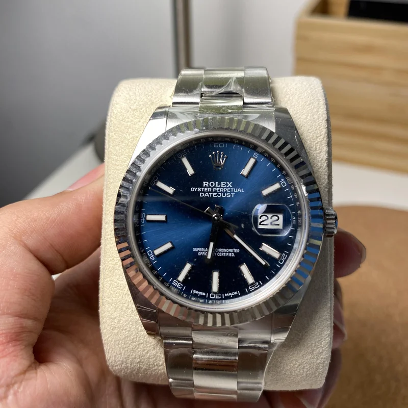 Datejust 41 Stainless Steel Fluted / Oyster / Blue