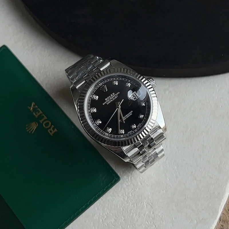 Datejust 41 Stainless Steel Fluted / Jubilee / Black - Diamond