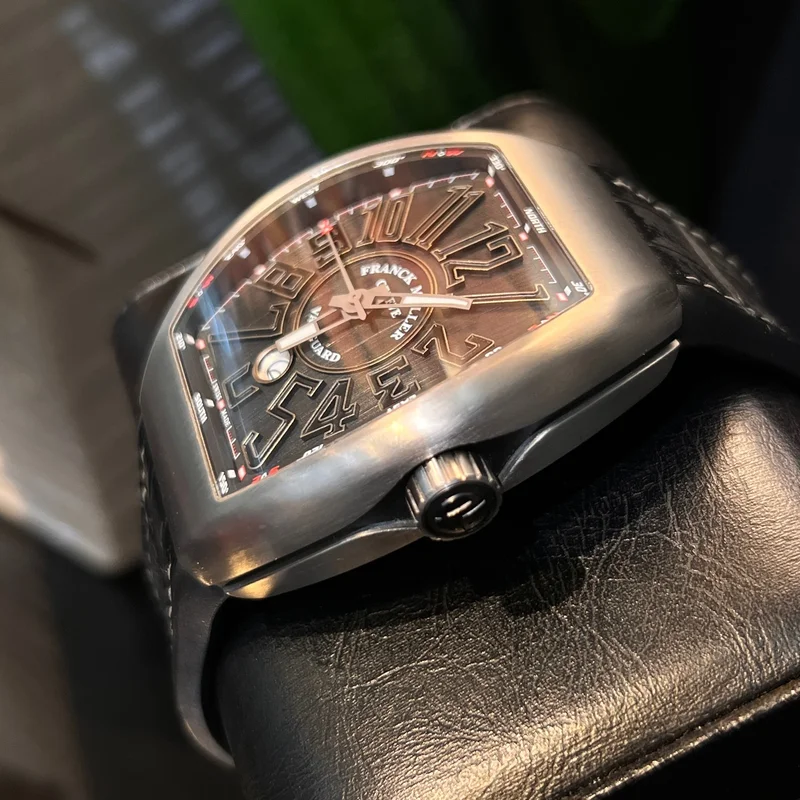 Thumb Vanguard Steel Black Alligator Leather Strap