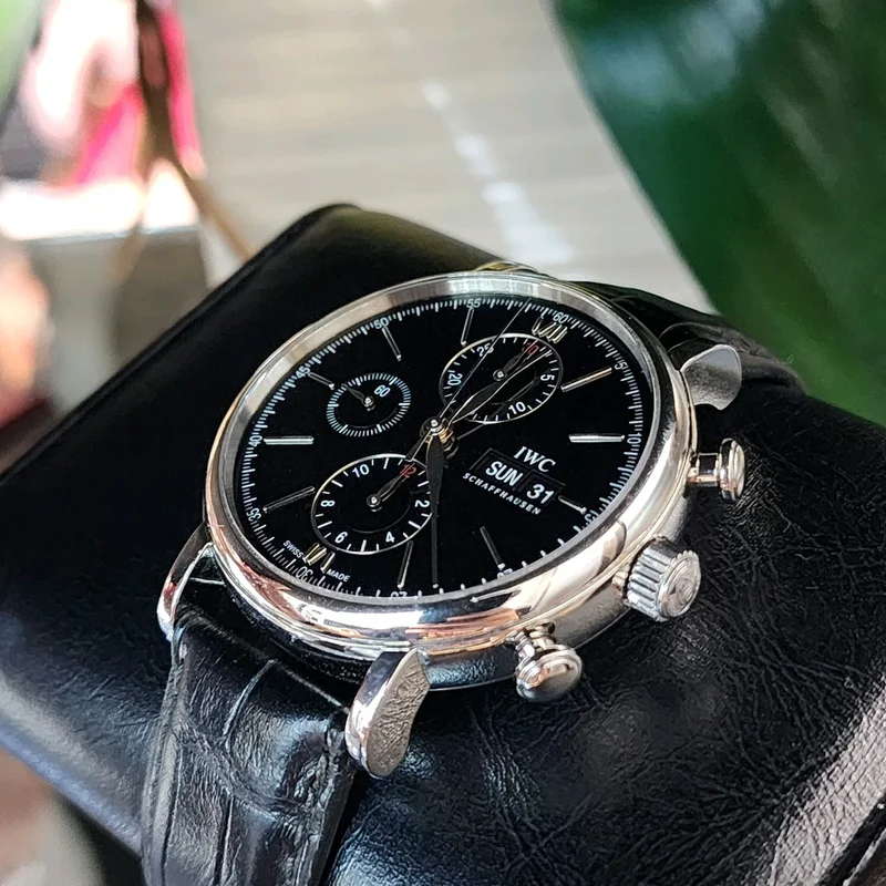 Thumb Portofino Chronograph Stainless Steel / Black