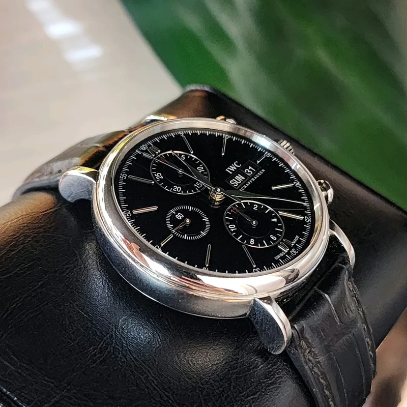 Thumb Portofino Chronograph Stainless Steel / Black