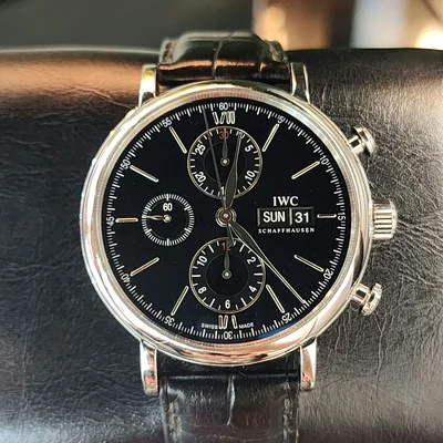 Portofino Chronograph Stainless Steel / Black