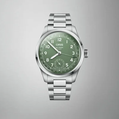 Big Crown Pointer Date Calibre 403 Stainless Steel / Green / Bracelet