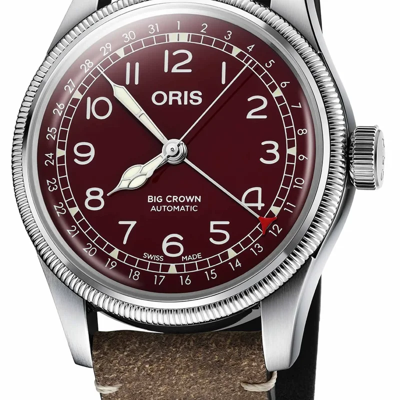 Big Crown Pointer Date 40 Stainless Steel / Red