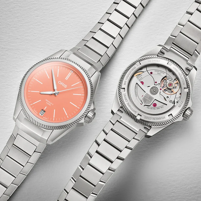 Thumb ProPilot X Calibre 400 Titanium / Pink / Bracelet