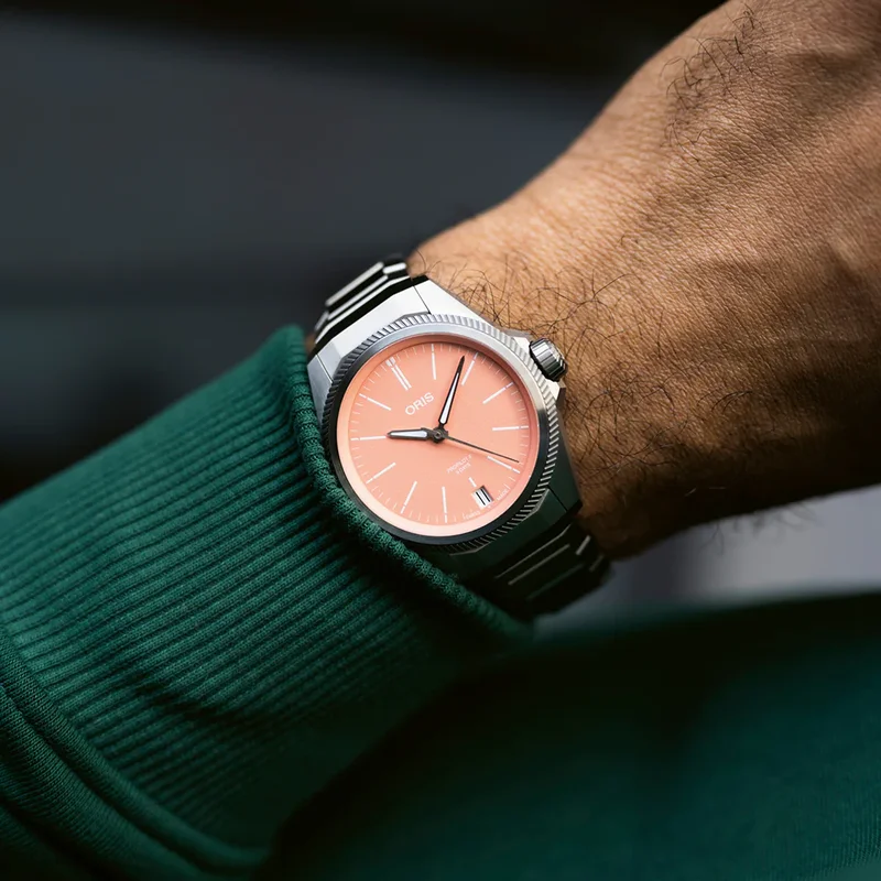 Thumb ProPilot X Calibre 400 Titanium / Pink / Bracelet