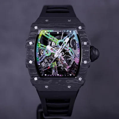 NTPT Carbon Fiber Silverstone Circuit Rainbow Skeleton