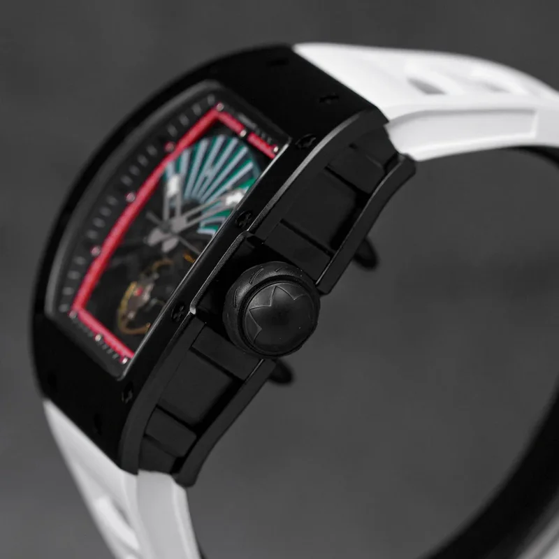 Thumb Folding Fan Black Carbon