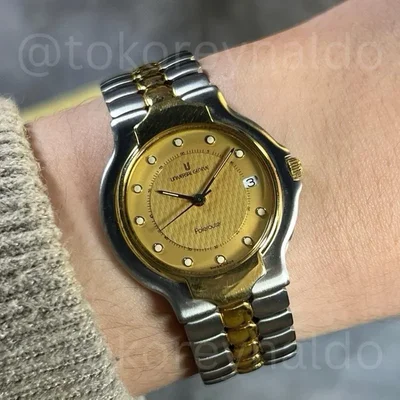 Universal Genève Polerouter 677.085 Two-Tone 18K Gold Electroplated Textured Dial (LX2031)