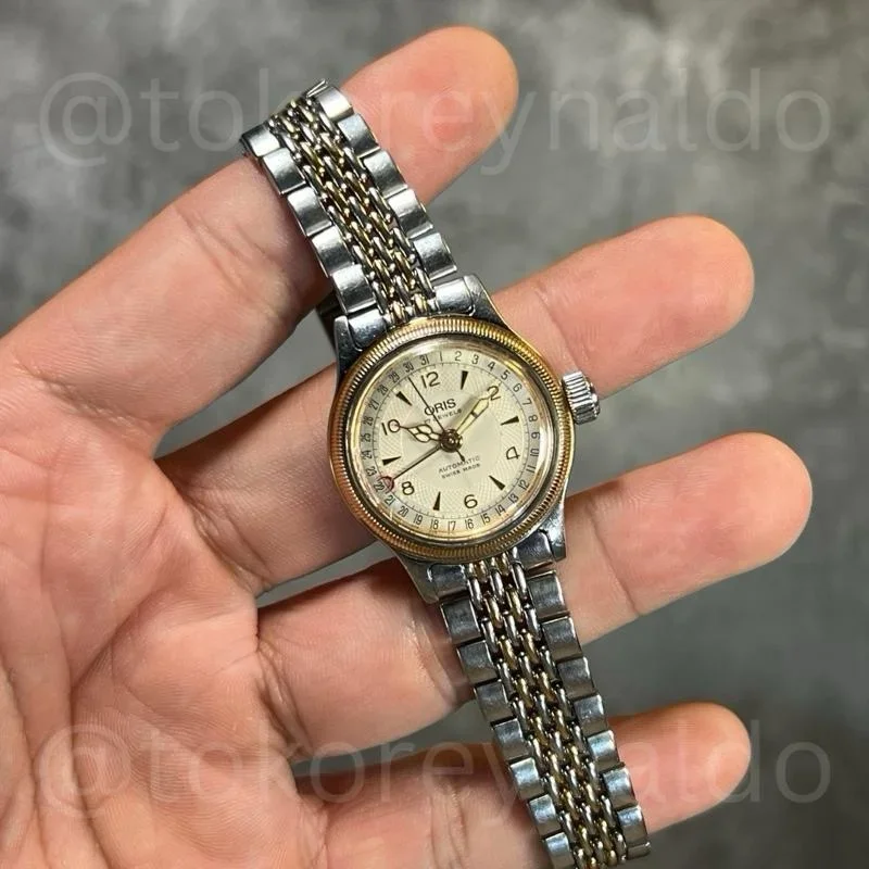 Thumb Big Crown Pointer Date 28.5 Stainless Steel - Rose Gold / Silver / Bracelet