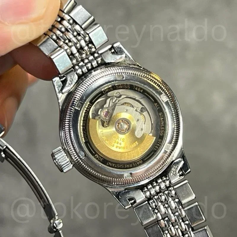 Thumb Big Crown Pointer Date 28.5 Stainless Steel - Rose Gold / Silver / Bracelet