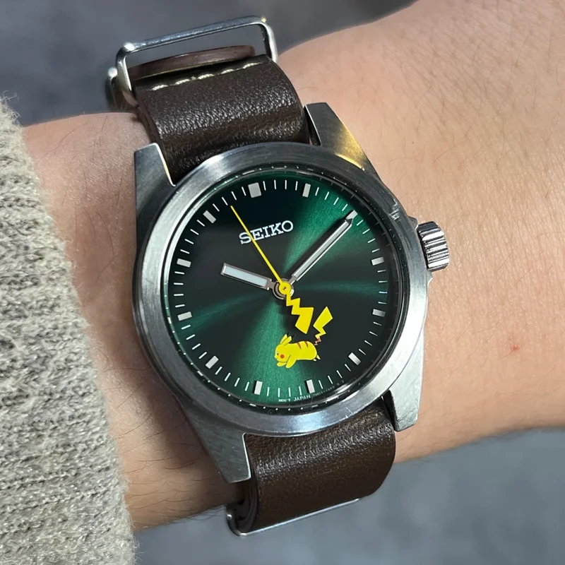 Seiko Selection × Pokémon SCXP177 Limited Edition (1,200 Pieces) Stainless Steel Green Pikachu Dial (LX2297)