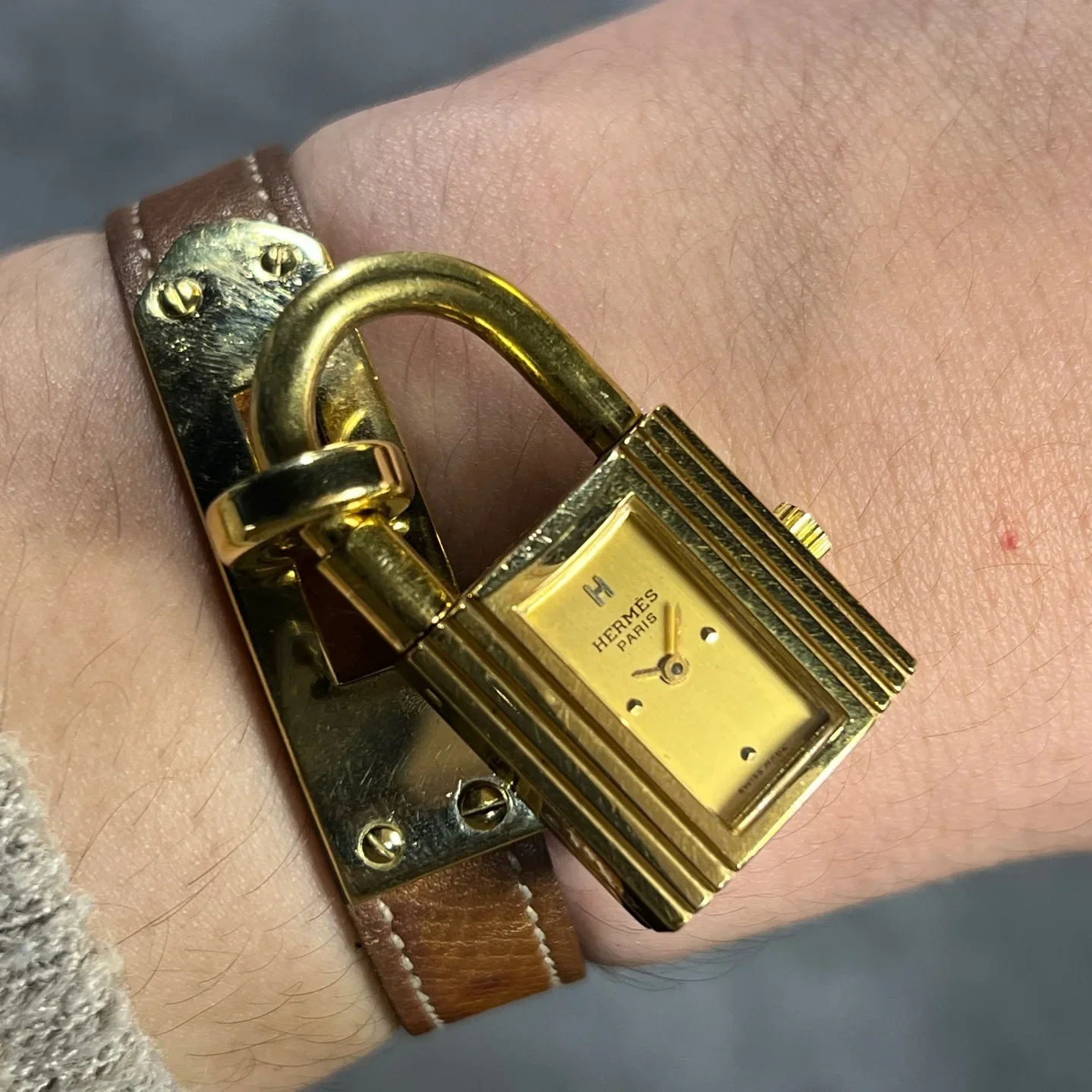VINTAGE HERMES KELLY PADLOCK