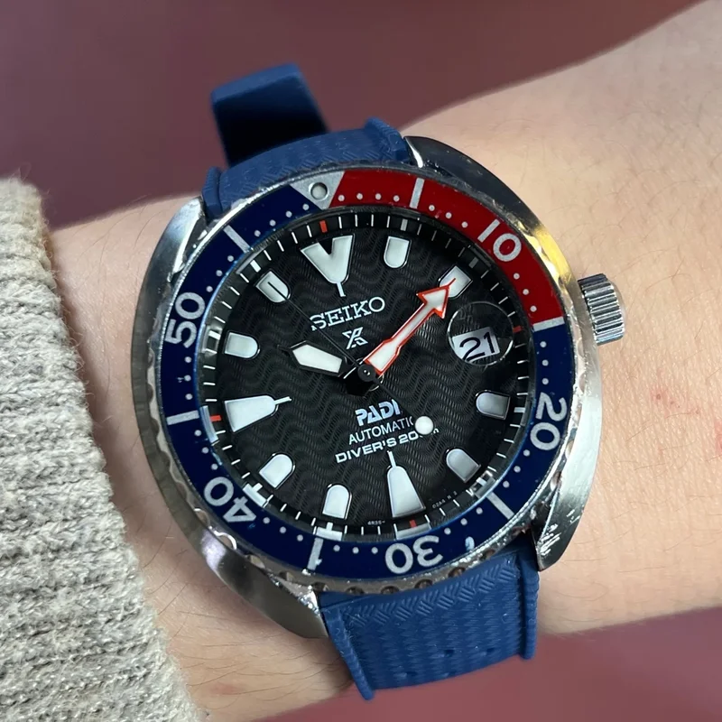 SEIKO PROPEX PADI MINI TURTLE "SPECIAL EDITION" SRPC41 PEPSI BEZEL