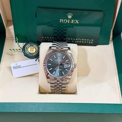 Datejust 41 Stainless Steel - Fluted / Green / Jubilee