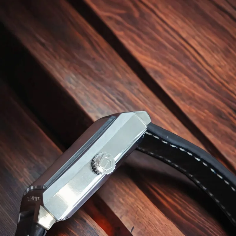 Thumb Monaco Calibre 6 Automatic Stainless Steel / Brown / Python