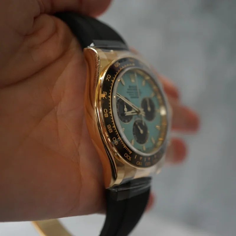 Thumb Cosmograph Daytona Yellow Gold - Cerachrom / Turquoise - Black / Oysterflex