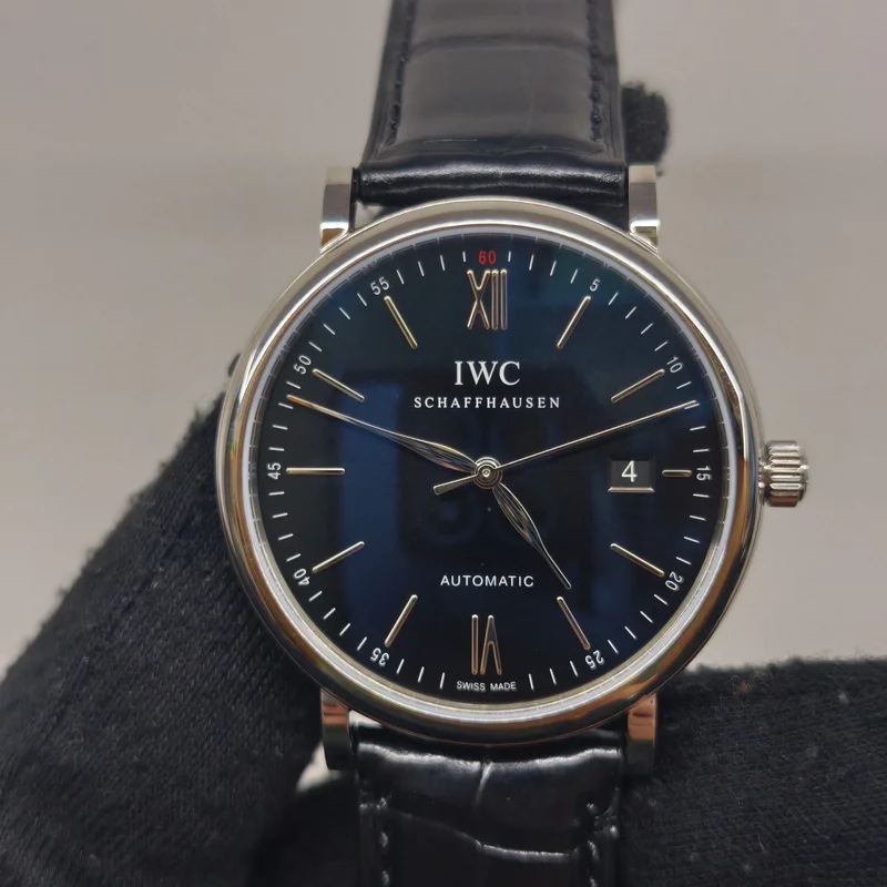 Portofino Automatic Stainless Steel / Blue / Alligator