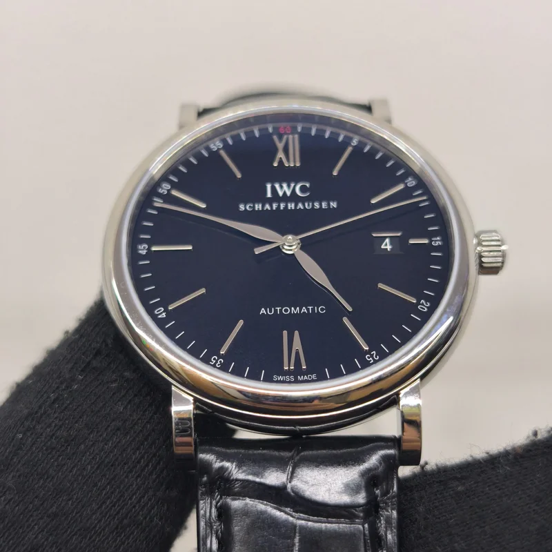 Thumb Portofino Automatic Stainless Steel / Blue / Alligator