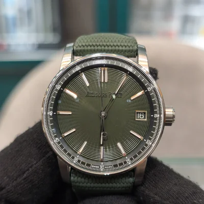 CODE 11.59 Automatic Stainless Steel / Green / Fabric