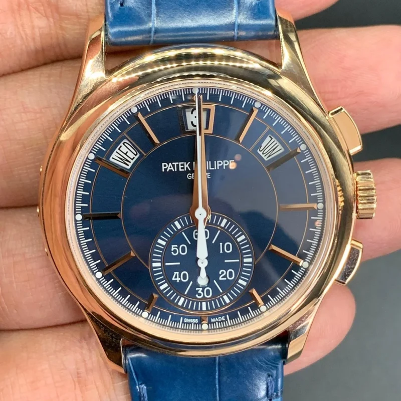Annual Calendar Chronograph 5905 Rose Gold / Blue
