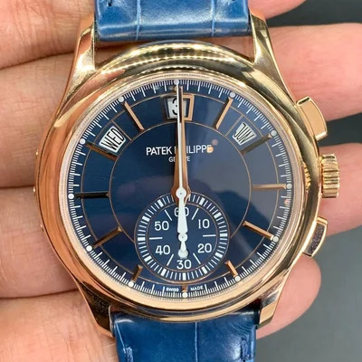 Annual Calendar Chronograph 5905 Rose Gold / Blue